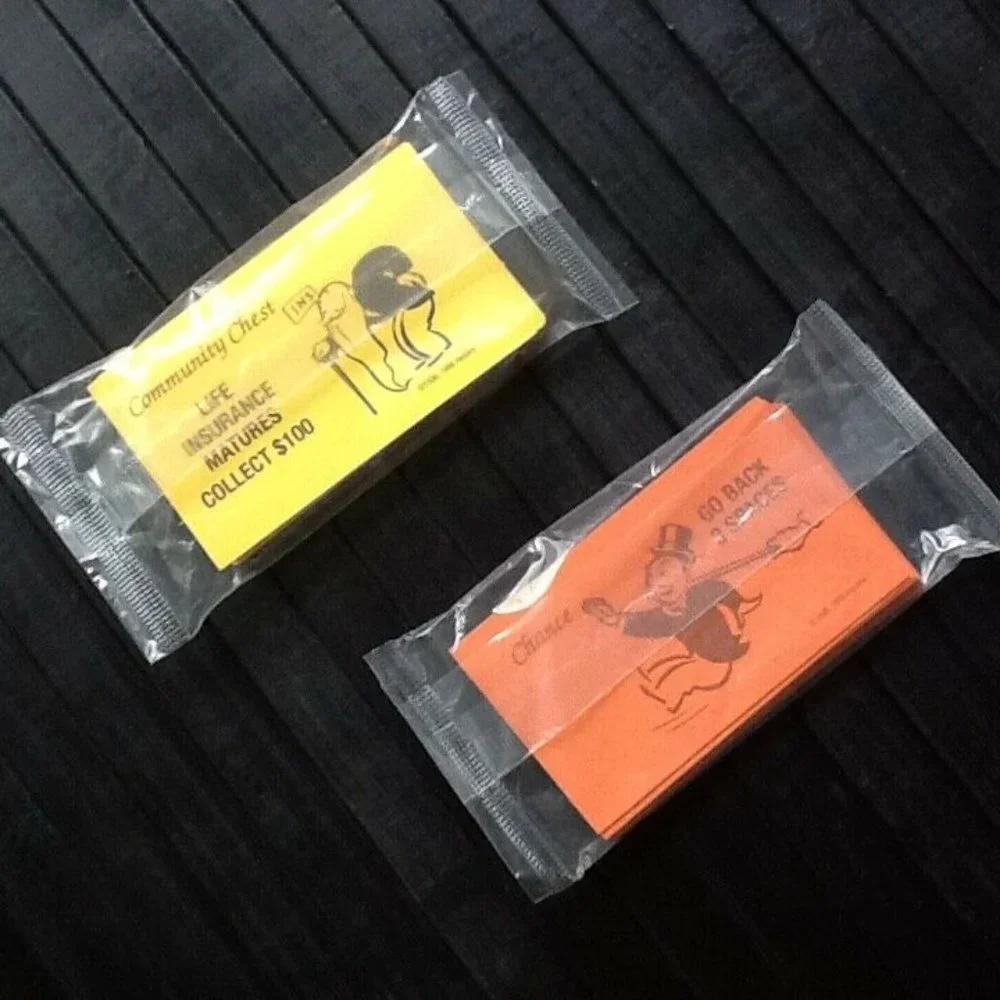 NEW PACKS Monopoly Chance & Community Chest Cards
